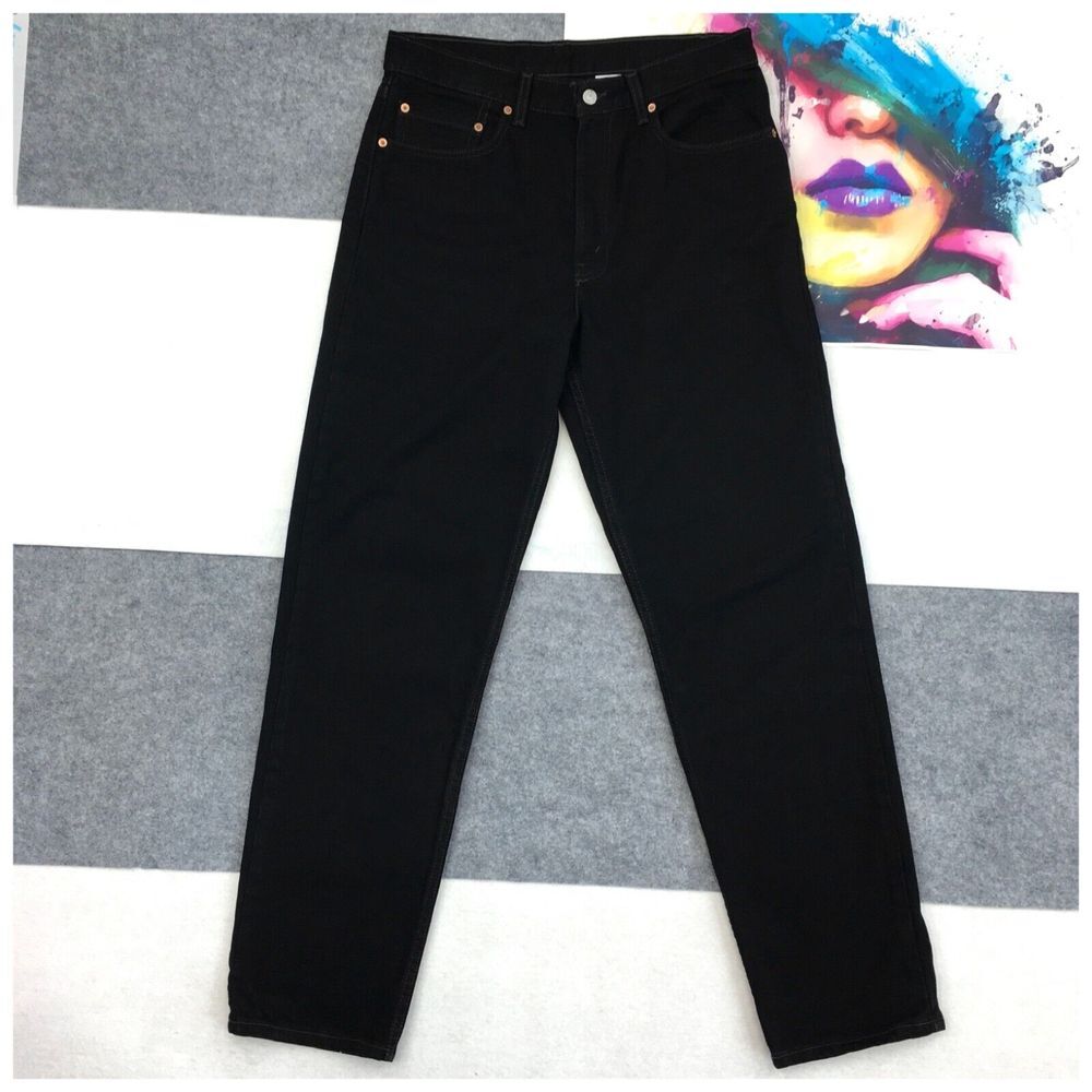 Vintage Levis 550 Mens Denim Jeans Relaxed Fit Size 34x34 Black‎ Made in USA - Picture 2 of 9